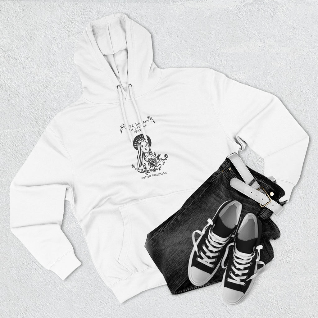Autism Acceptance - Catholic Inclusion Three-Panel Fleece Hoodie