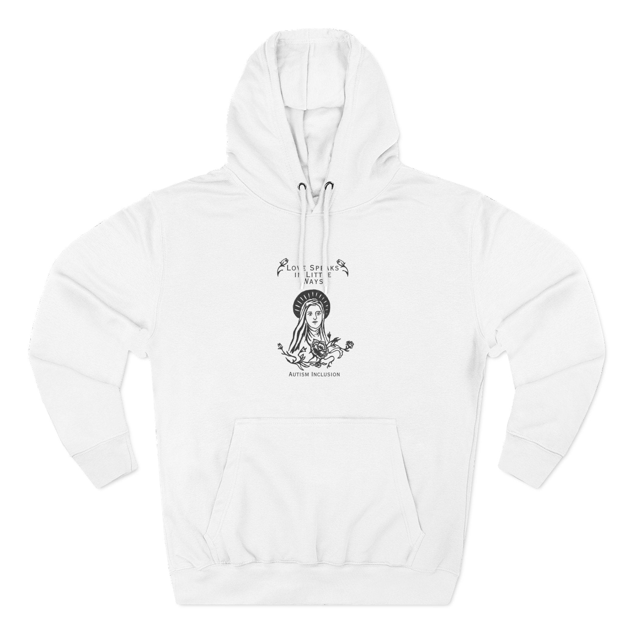 Autism Acceptance - Catholic Inclusion Three-Panel Fleece Hoodie