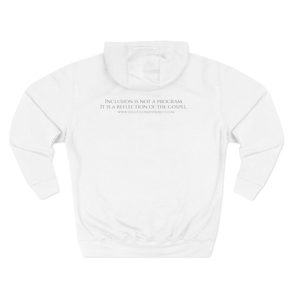 Autism Acceptance - Catholic Inclusion Three-Panel Fleece Hoodie